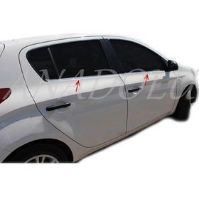 Hyundai İ20 2008-2014 Paslanmaz Çelik 4 Parça Krom Cam Çıtası