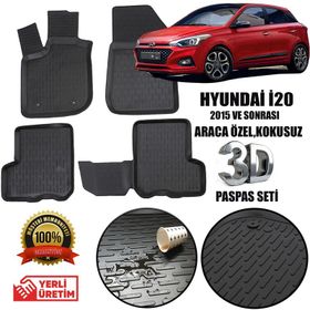 Hyundaı I20 2015 3D Havuzlu Paspas