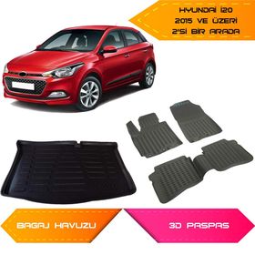 Hyundai İ20 2015 Sonrası 3D Havuzlu Paspas ve Bagaj Havuzu