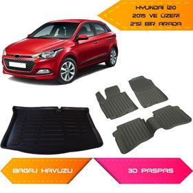 Hyundai İ20 2015 Sonrası 3D Havuzlu Paspas ve Bagaj Havuzu