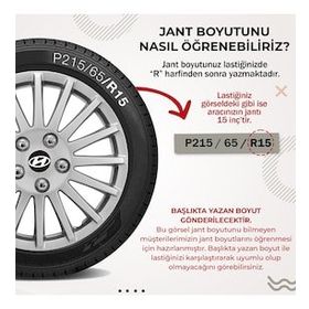 Hyundai İ20 Active 4'lü Takım Gri 3314 14 Inç Uyumlu Jant Kapağı