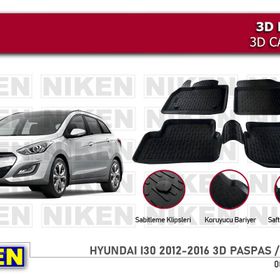 Hyundaı I30 2012-2016 3D Havuzlu Paspas