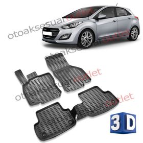 Hyundai İ30 2012-2017 Siyah 3D Havuzlu Paspas