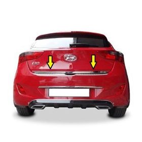Hyundai İ30 Formlu Paslanmaz Çel 2008-2012 Krom Bagaj Alt Çıtası
