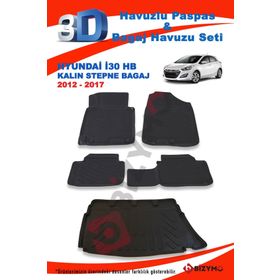 Hyundai İ30 Kalın Stepne 2012-2017 Paspas ve Bagaj Havuzu