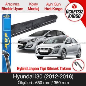 Hyundai i30 RBW Hybrid 2012-2016 Silecek Takımı