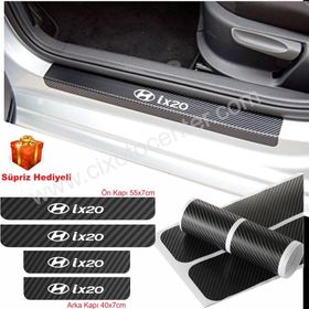 Hyundai İx20 4 Adet Karbon Kapı Eşiği Sticker