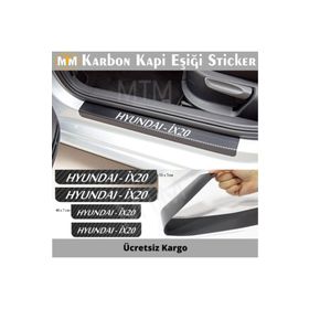 Hyundai İx20 4 Adet Karbon Kapı Eşiği Sticker