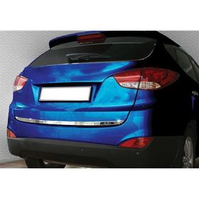 Hyundai İx35 Formlu Paslanmaz Çelik Krom Bagaj Alt Çıtası