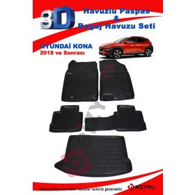 Hyundai Kona 2018 ve Sonrası Paspas ve Bagaj Havuzu