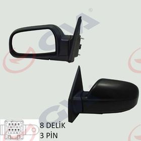 Hyundai Tucson 05 10 Elektrikli Sol Kapı Aynası