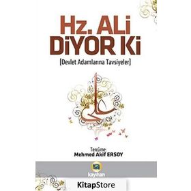 Hz. Ali Diyor Ki Kayıhan Yayınları