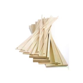 İ-Ahşap 1x2x50 cm 50 Adet Kavak Kereste Çıta Taslak Tahta ve Ahşap Blok
