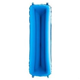 I Harf Grabo Mavi 100 cm Folyo Balon