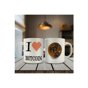 I love Bitcoin Baskılı Kupa Bardak