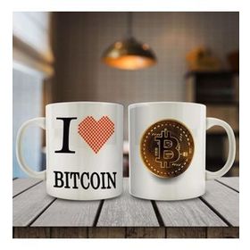 I love Bitcoin Baskılı Kupa Bardak