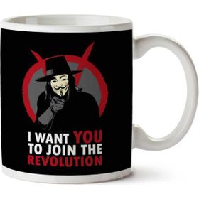 I Want You to Join the Revolution V for Vendetta Baskılı Kupa