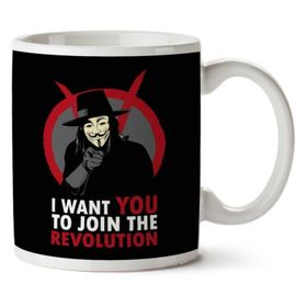 I Want You to Join the Revolution V for Vendetta Baskılı Kupa