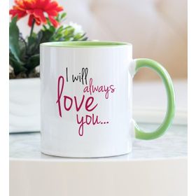 I Will Always Love Yeşil Kupa Bardak