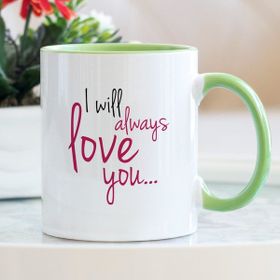 I Will Always Love Yeşil Kupa Bardak