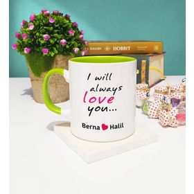 I Will Always Love Yeşil Kupa Bardak