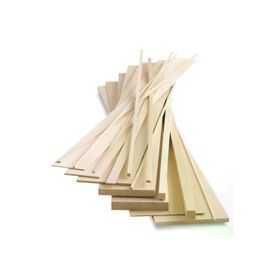 İahşap 1.5 x 4.5 cm x 10 cm 107 Adet Kavak Ahşap Çıta Taslak Tahta Blok ve Kereste