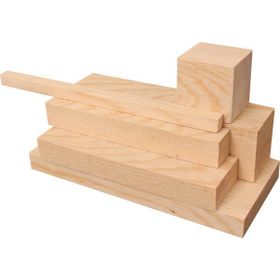 İahşap 2 x 3 cm x 75 cm 14 Adet Çam Ahşap Çıta Taslak Tahta Blok ve Kereste