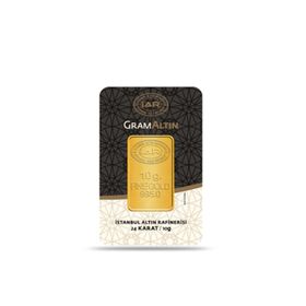 İar 10 gr 24 Ayar Gram Külçe Altın
