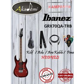 Ibanez GRX70QA-TRB Transparent Red Burst Elektro Gitar
