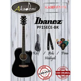 Ibanez PF15ECE-BK Elektro Akustik Gitar