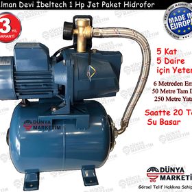 İbelTech 1 Hp 24 Lt Tanklı Hidrofor