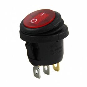 IC 131W ON-OFF 3P Körüklü Yuvarlak Işıklı Anahtar