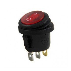 IC 131W ON-OFF 3P Körüklü Yuvarlak Işıklı Anahtar