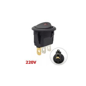 IC 132 3P Kırmızı Yuvarlak Ledli Anahtar