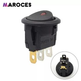 IC 132 3P Kırmızı Yuvarlak Ledli Anahtar