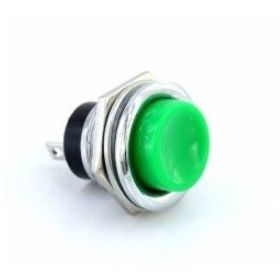 IC 180 Btn-03 Yeşil 11x24 mm Yuvarlak Metal Push Buton