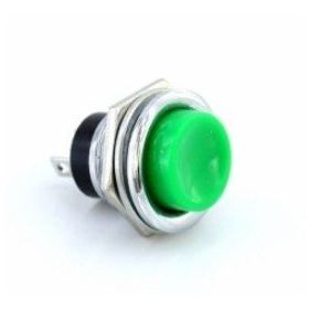 IC 180 Btn-03 Yeşil 11x24 mm Yuvarlak Metal Push Buton