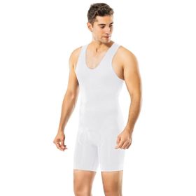 İç Giyim Perisi Beyaz Formfit Beden Küçülten Seamless Dikişsiz Beyaz Erkek Tam Boy Korse
