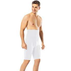 İç Giyim Perisi Beyaz Formfit Beden Küçülten Seamless Dikişsiz Beyaz Erkek Tam Boy Korse