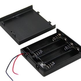 IC233F On-Off Anahtarlı 4'lü AA Pil Kutusu