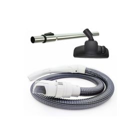 İcanpares Ihlas Uyumlu Aqua Vac Elektrikli Süpürge Teleskopik Boru Emici Başlık Çelik Telli Hortum Seti