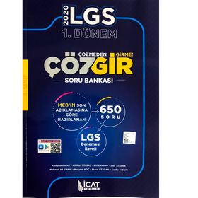 İcat Yayınları 8. Sınıf LGS 1. Dönem Çözmeden Girme Soru Bankası