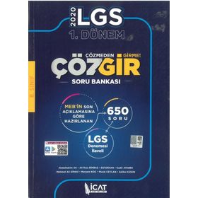İcat Yayınları 8. Sınıf LGS 1. Dönem Çözmeden Girme Soru Bankası