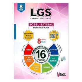 İcat Yayınları LGS Sözel Sayısal Video Çözümlü 16 Fasikül Deneme Sınavı