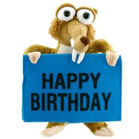 Ice Age Scrat Happy Birthday 22 cm Peluş Oyuncak