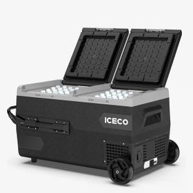 Iceco K95D 95 lt Akülü Kablolu ve Çift Bölmeli Kompresörlü Oto Buzdolabı