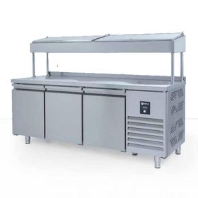 Iceinox PTS 440 CR Make Up Pizza ve Salata 3 Kapılı Snack Tip Hazırlık Buzdolabı