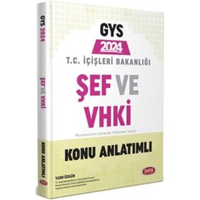 İçişleri Bakanlığı VHKİ ve Şefim e Özel GYS Hazırlık Kitabı - Data Yayınları