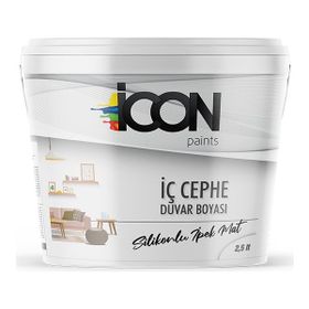 Icon Silikonlu Ipek Mat Beyaz 2,5 lt İç Cephe Boyası