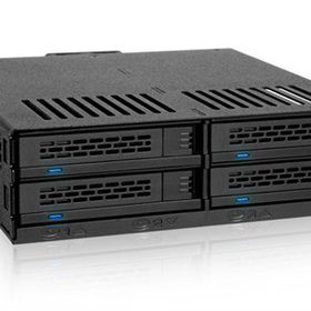 Icy Dock MB324SP-B ExpressCage 5.25 inç Yuvayı 4x 2.5 inç SAS-SATA Yuvaya Çevirici Sürücü Yuvası